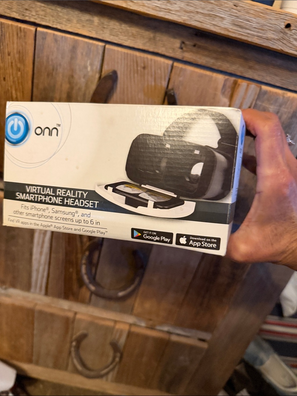 Onn Virtual Reality Smartphone Headset - Black and White